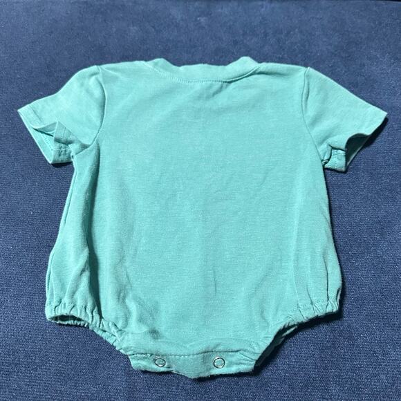 Abby & Evie Boutique Bubble Baby 6m Mickey Embroidered Plaid - Picture 2 of 6